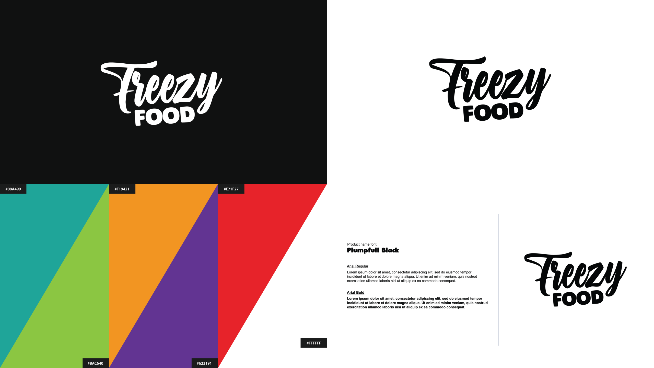 FreezyFood corporate visual identity